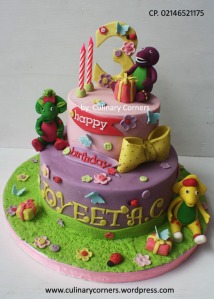 Barney Birthday Cake on Barney3